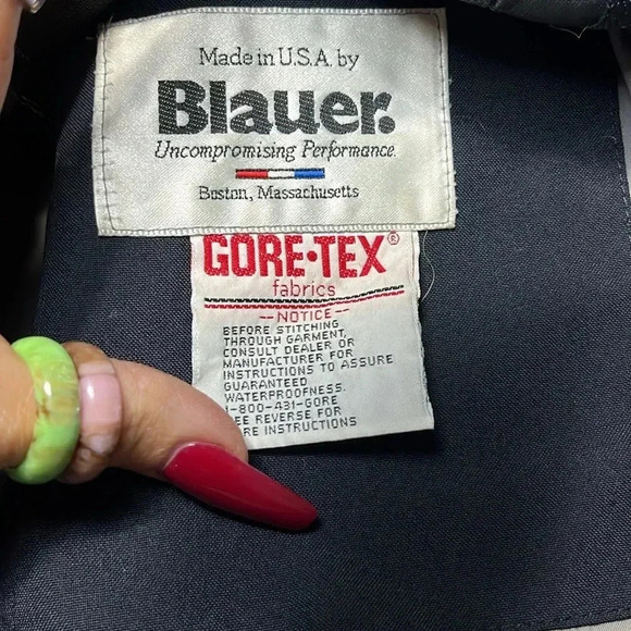 Blauer Gore Tex Cruiser Uniform Coat Jacket Black Work Wear Durable Winter - Picture 11 of 13